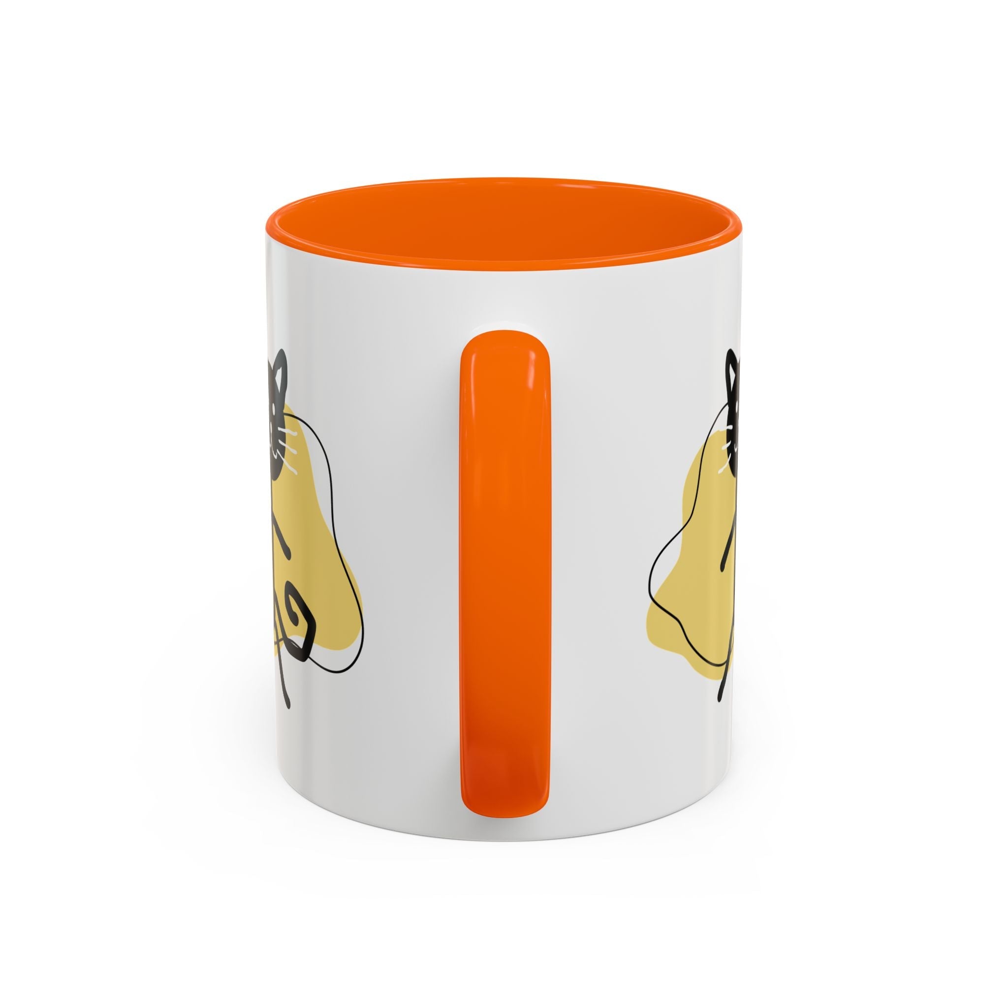 Playful Cat Accent Coffee Mug - 11oz & 15oz