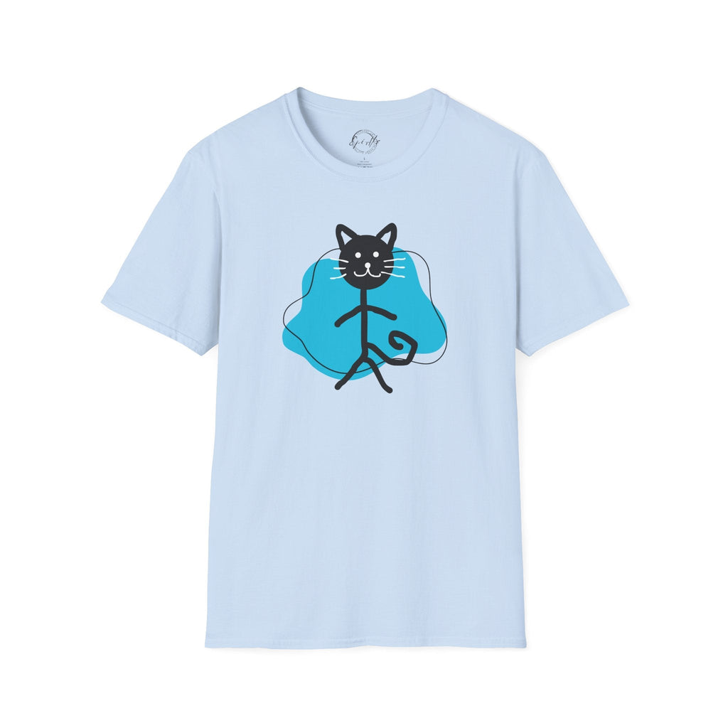Playful Cat Graphic T-Shirt – Unisex Softstyle Tee for Cat Lovers
