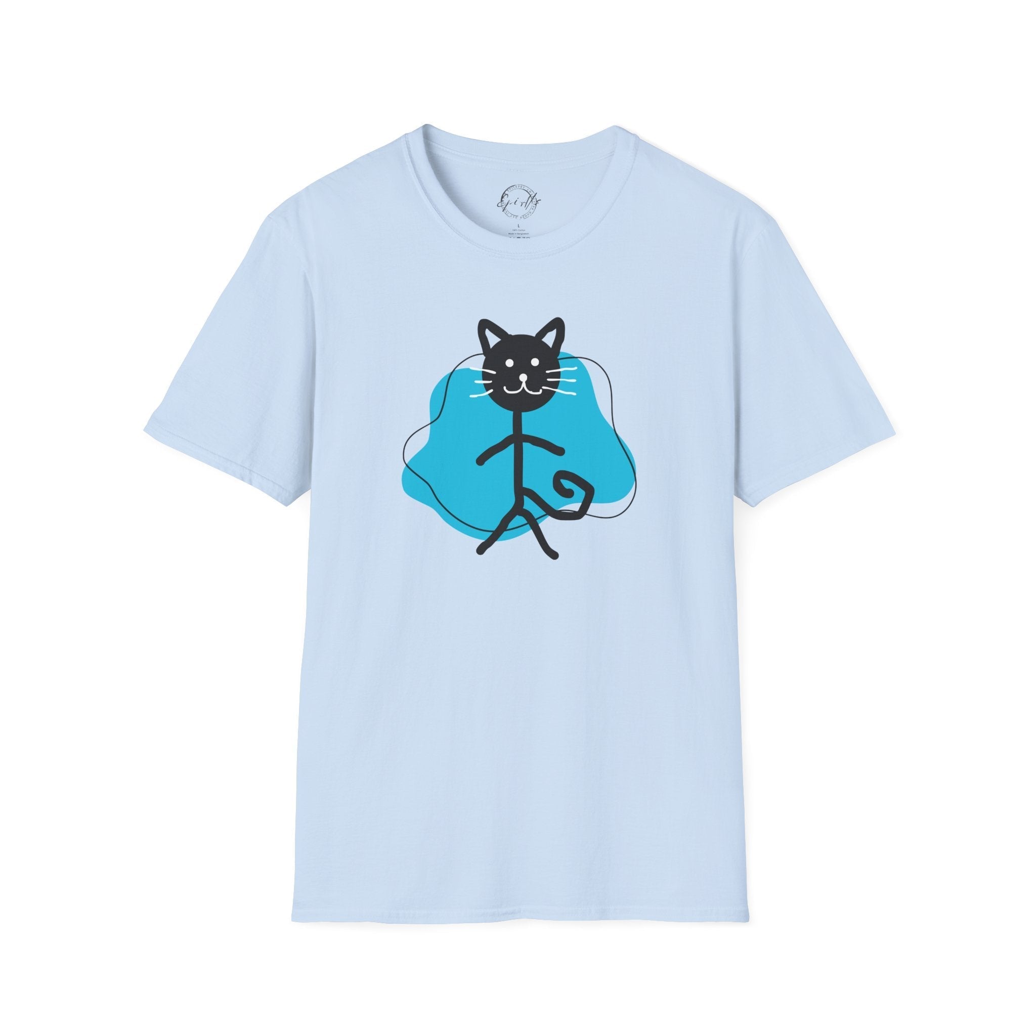 Playful Cat Graphic T-Shirt – Unisex Softstyle Tee for Cat Lovers