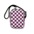 Plum Plaid Crossbody Bag
