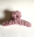 Plush Pastel Faux Fur Hair Claw