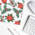 Poinsettia Large Desk Mat, 35x16"