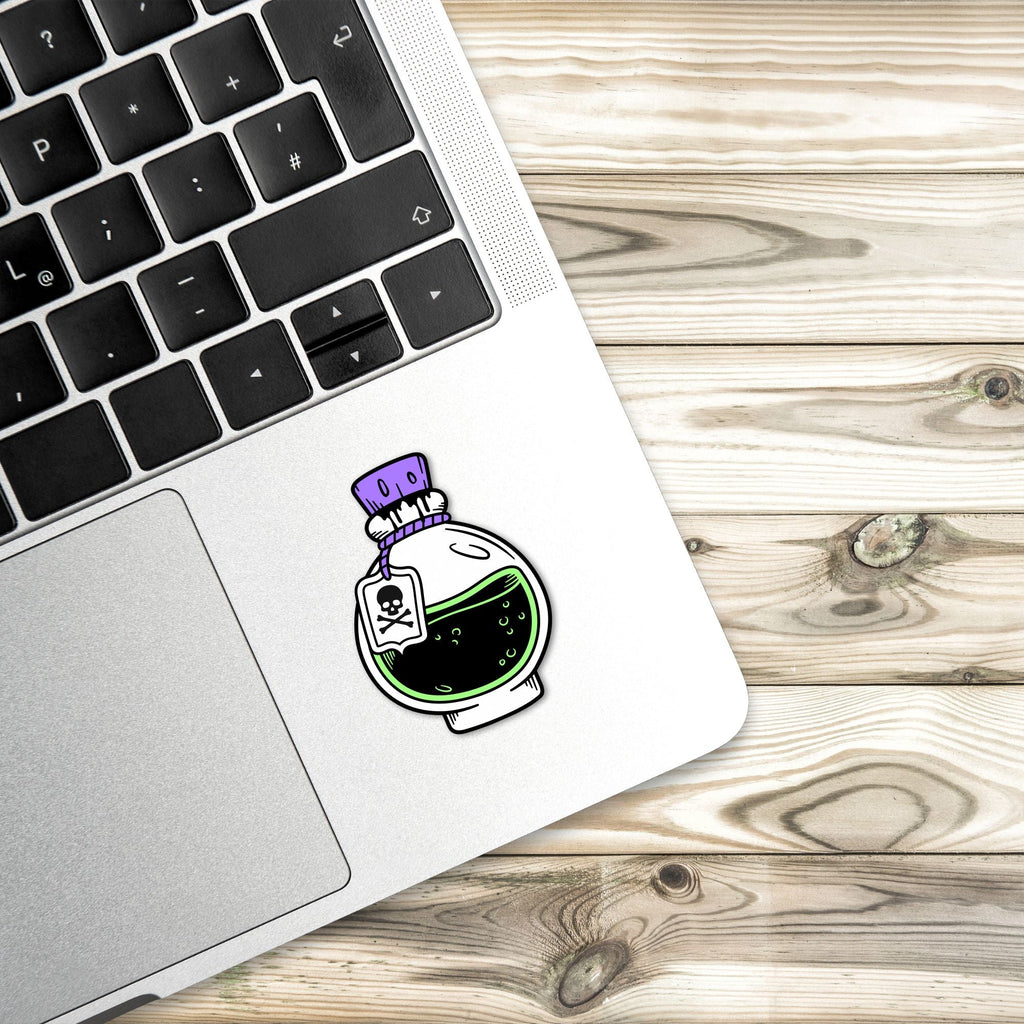 Poison Potion Vinyl Sticker, 2.8” x 3.0”