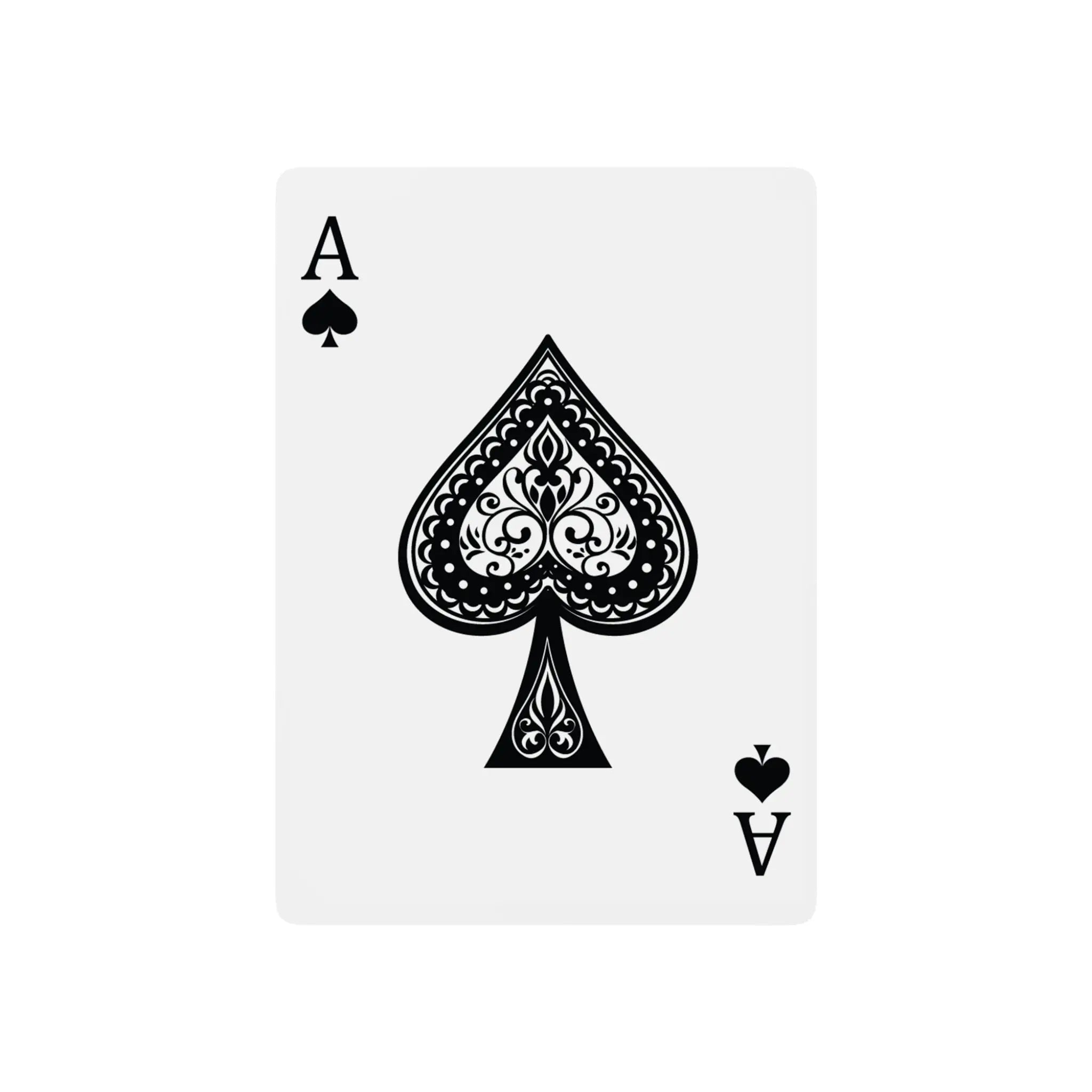 Poker Playing Cards with Pet Paw Print Design