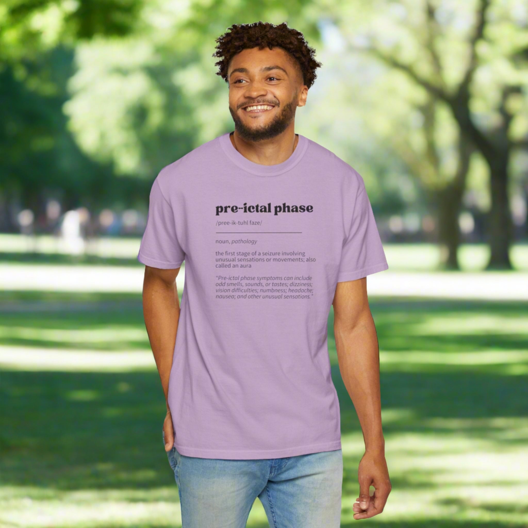 Pre-Ictal Phase Definition Unisex Garment-Dyed T-shirt