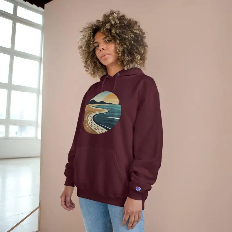 Ocean State Styles Hoodie Champion Beach Club Coastal Scene