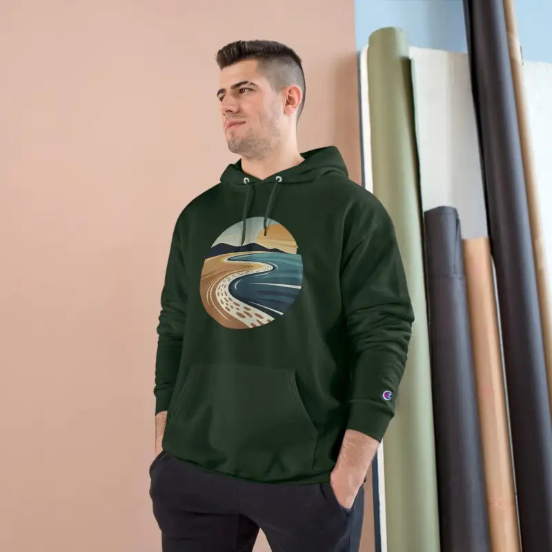 Ocean State Styles Hoodie Champion Beach Club Coastal Scene