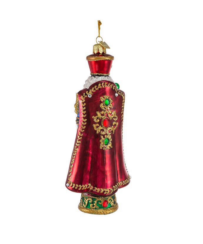 Bellissimo Glass Nutcracker Soldier Ornament