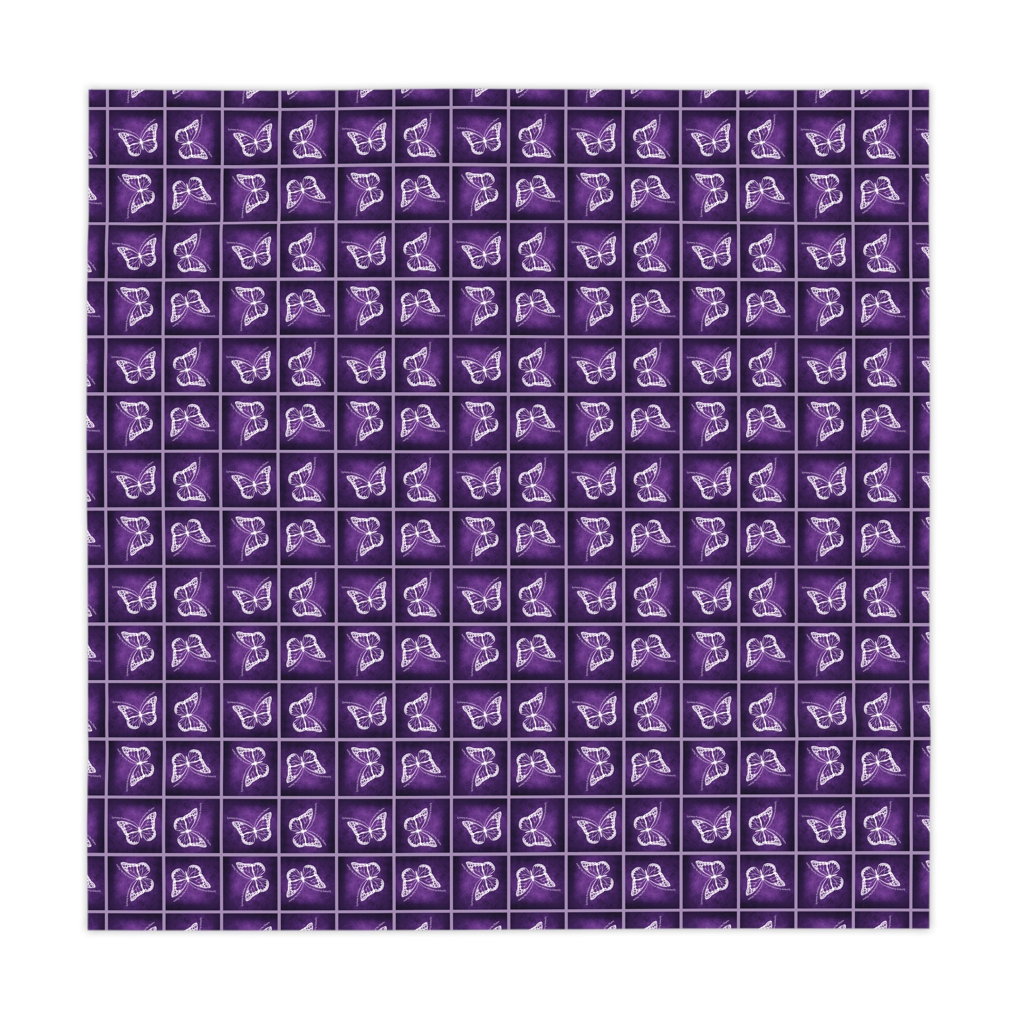 Purple Butterfly Design Purple Tablecloth