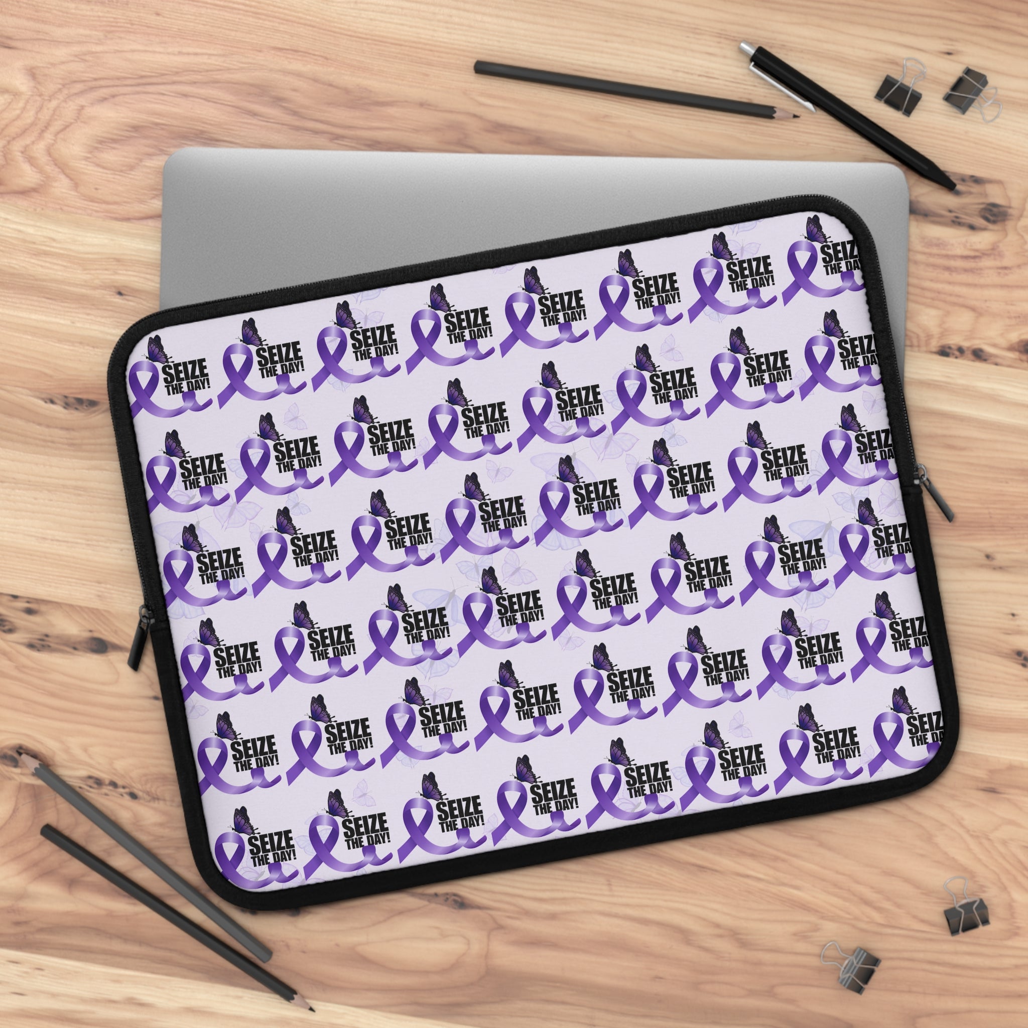 Purple Epilepsy Awareness Laptop Sleeve