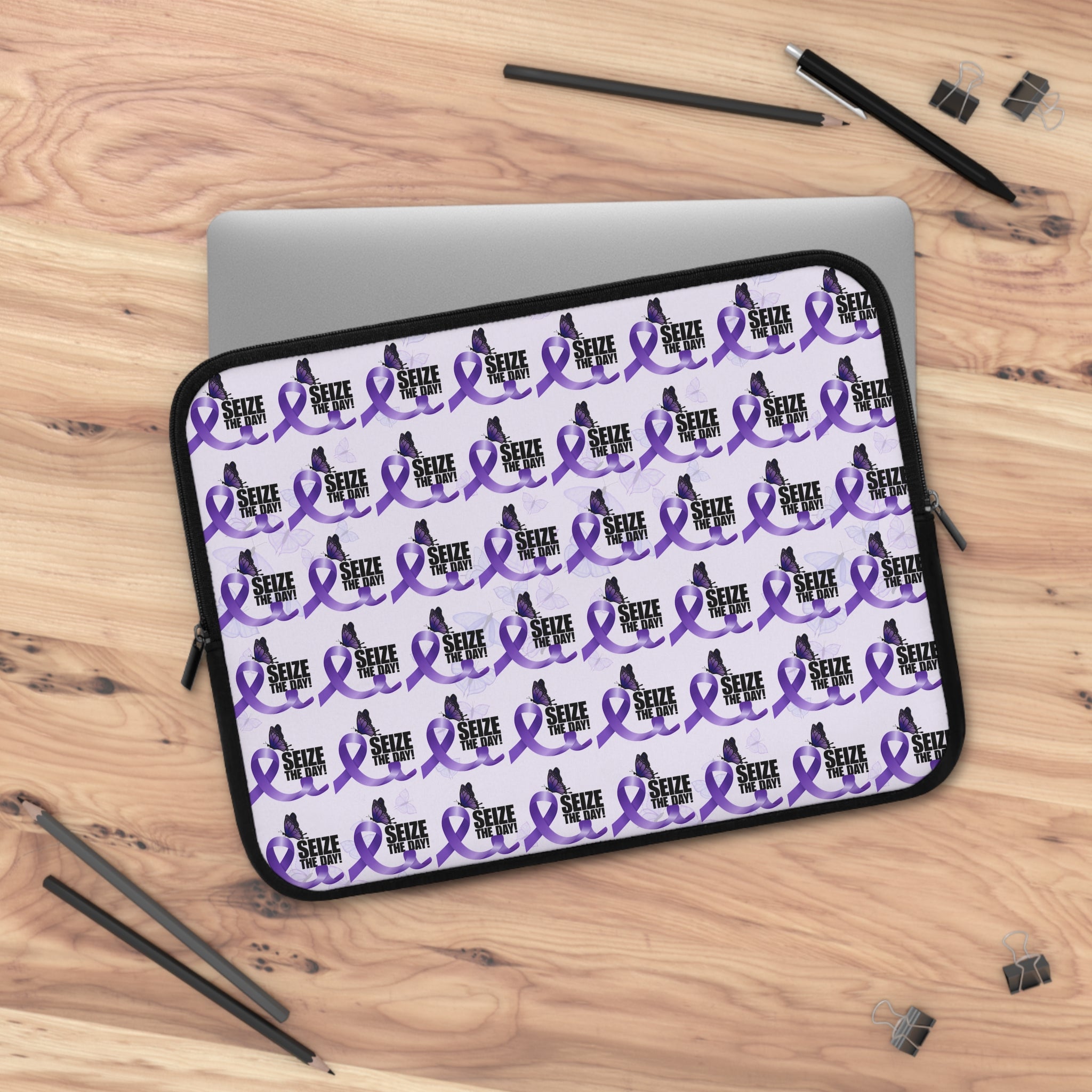 Purple Epilepsy Awareness Laptop Sleeve
