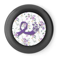 Purple Floral Ribbon Flying Disc | Outdoor Fun & Awareness