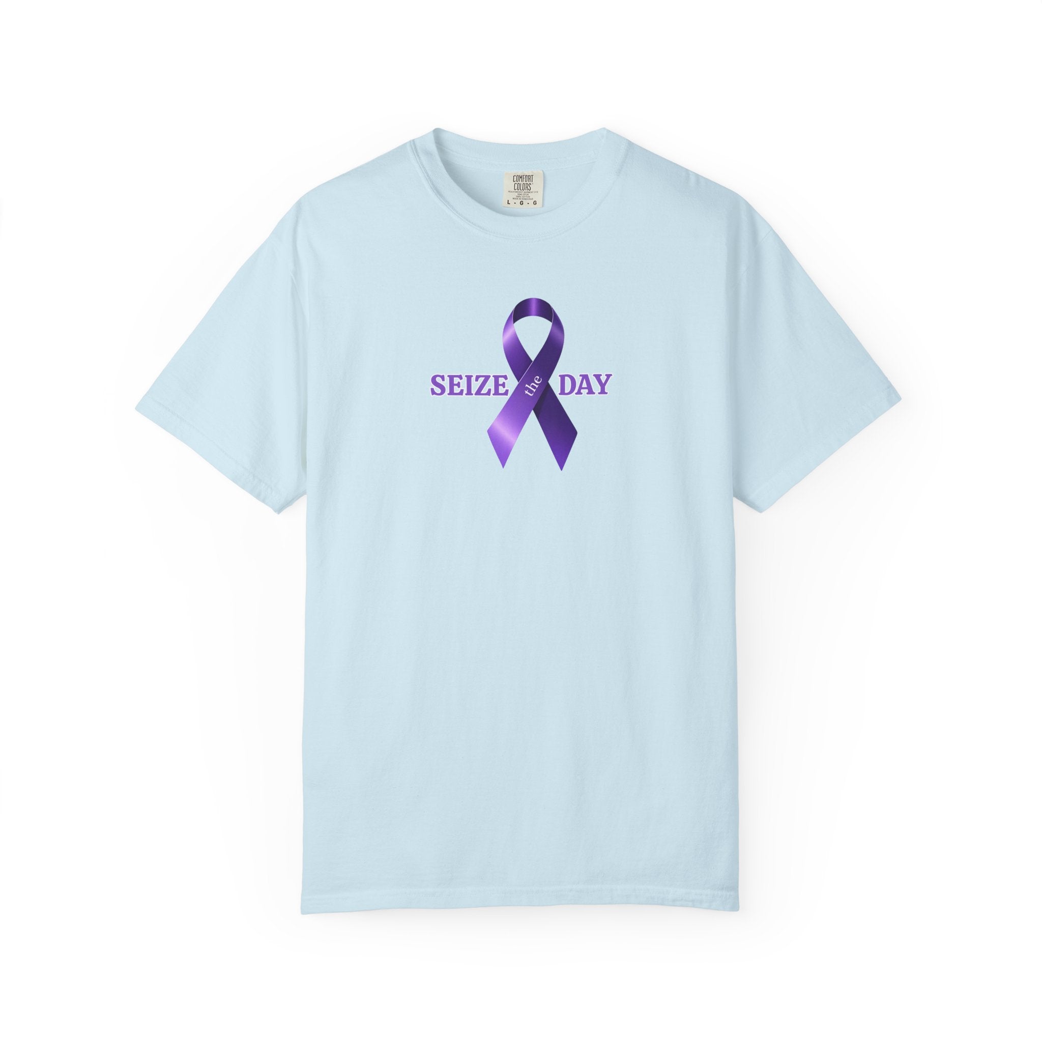 Purple Ribbon Seize the Day Tee for Epilepsy Awareness