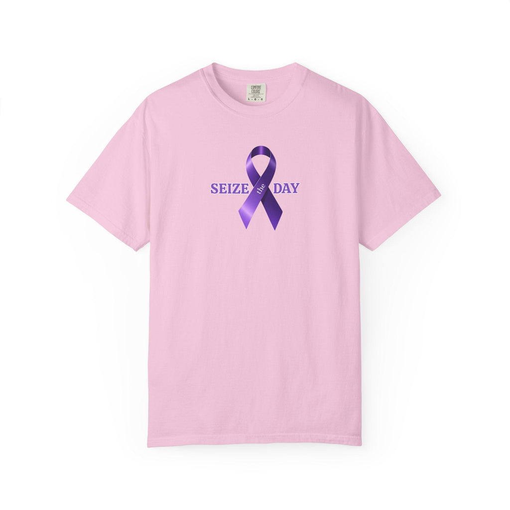 Purple Ribbon Seize the Day Tee for Epilepsy Awareness