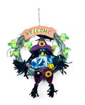 10 Inch Crow Wreath - Purple