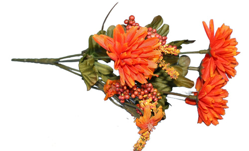 12.5 In. Mixed Fall Bush X 6 - Red