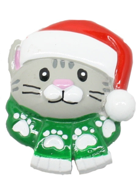 Cat with Scarf Stick On