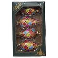 Krebs Value Glass Teardrop 4 pack - Peacock Patchwork