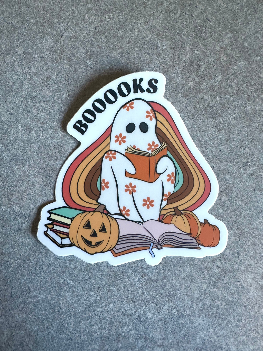 Reading Ghost Vinyl Sticker, 3" x 3"