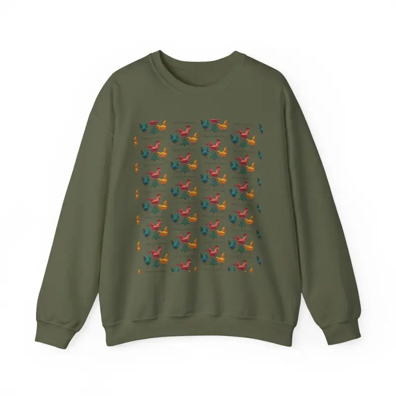 Ocean State Styles Sweatshirt Ugly Christmas Chicken Witch