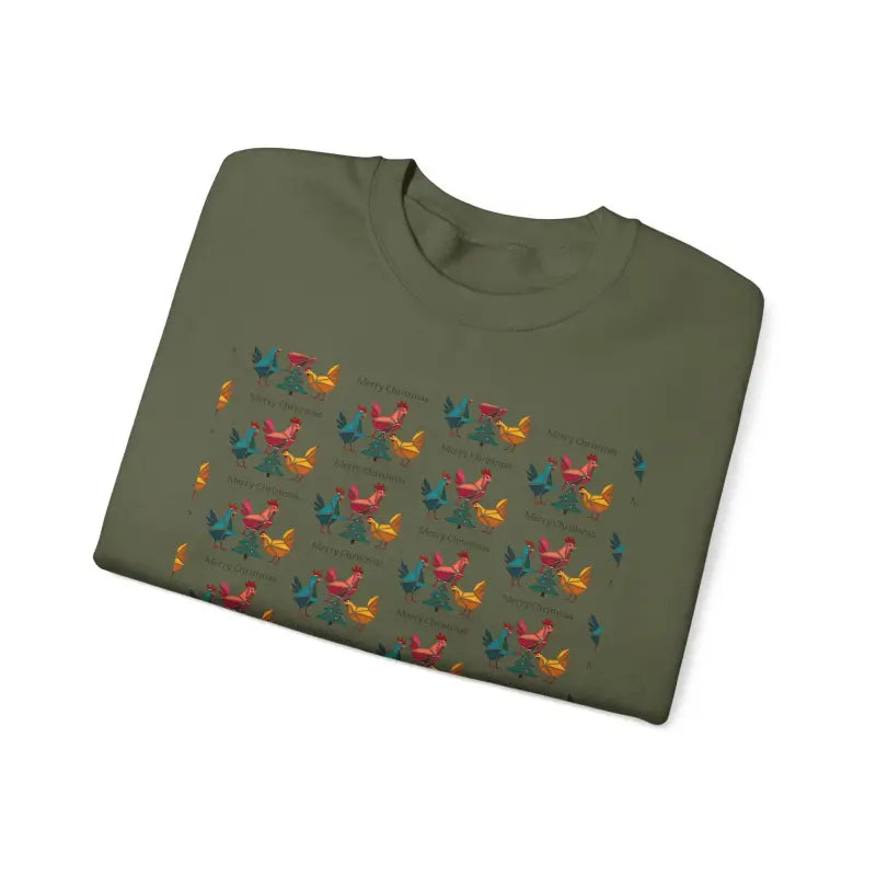 Ocean State Styles Sweatshirt Ugly Christmas Chicken Witch