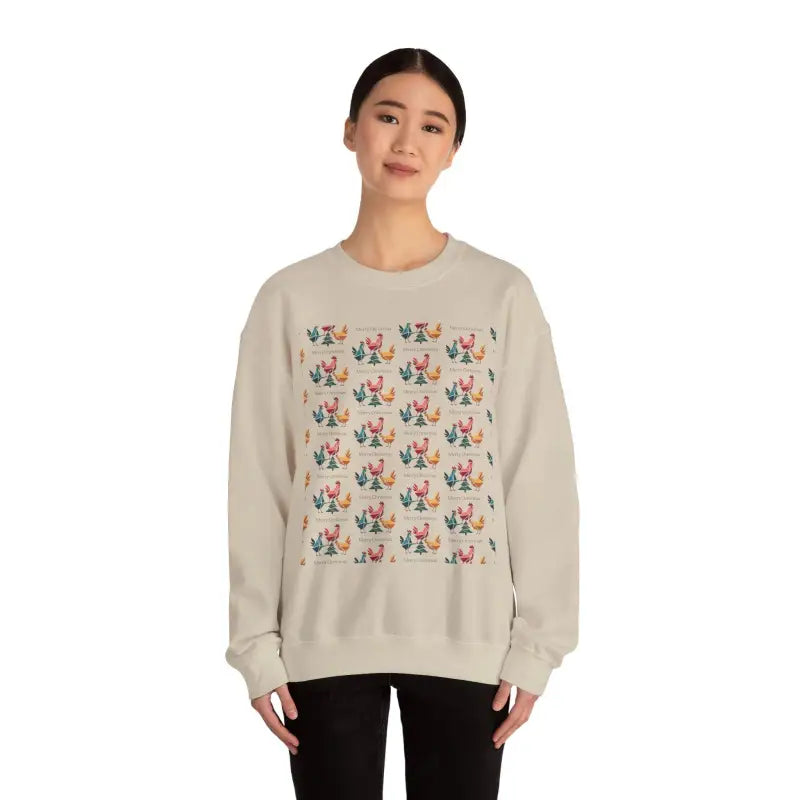 Ocean State Styles Sweatshirt Ugly Christmas Chicken Witch