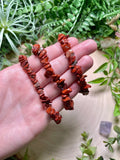 Red Jasper Chip Bracelet