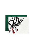 Holiday Reindeer Wildflower Seed Paper Greeting Card
