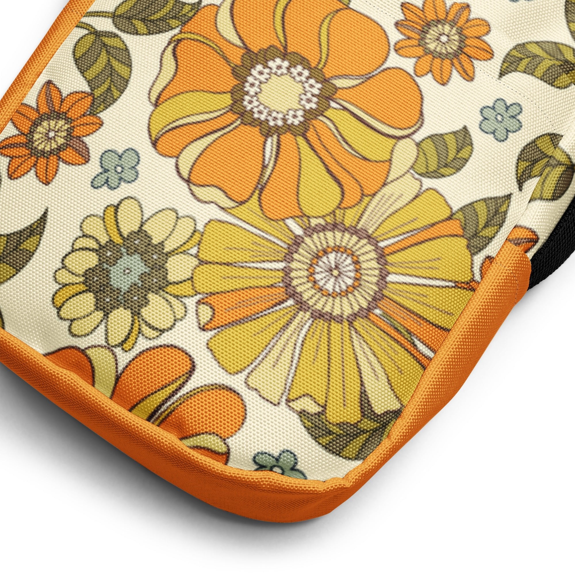 Retro Floral Crossbody Bag