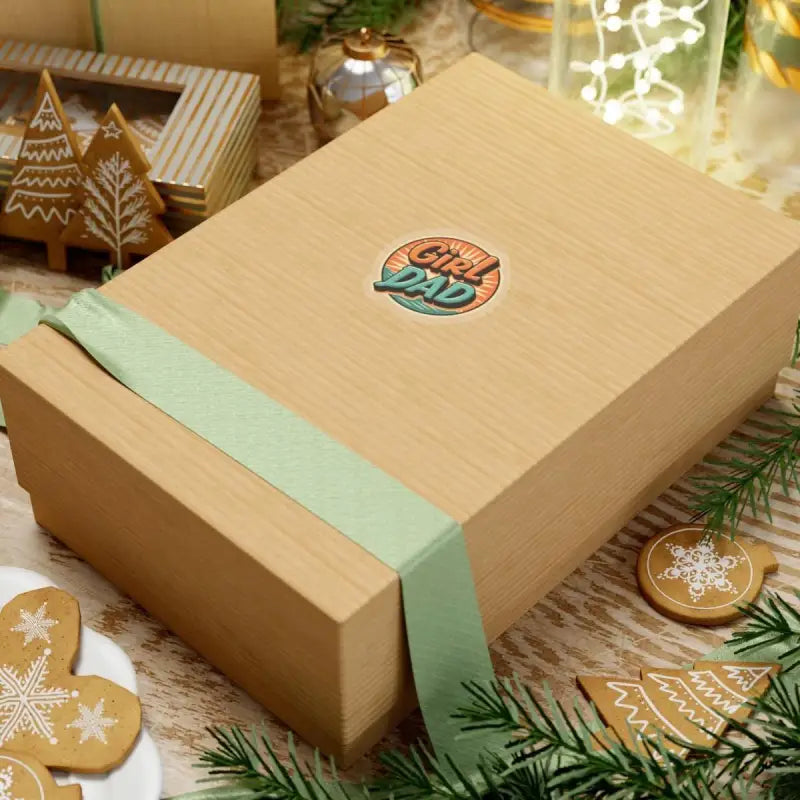 Ocean State Styles Sticker Retro Girl Dad Sunburst Design