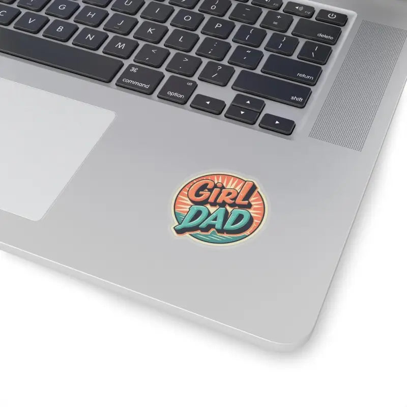 Ocean State Styles Sticker Retro Girl Dad Sunburst Design