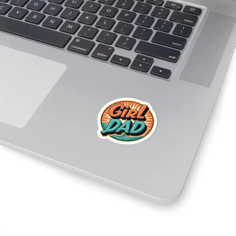 Ocean State Styles Sticker Retro Girl Dad Sunburst Design