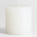 White Pillar Candle - Gardenia Scent - 3x3