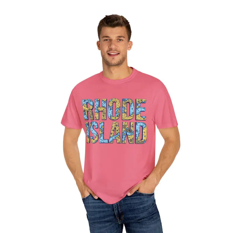Ocean State Styles Rhode Island Garment Dyed Tee Coastal