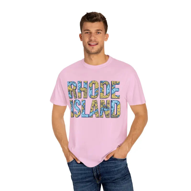 Ocean State Styles Rhode Island Garment Dyed Tee Coastal