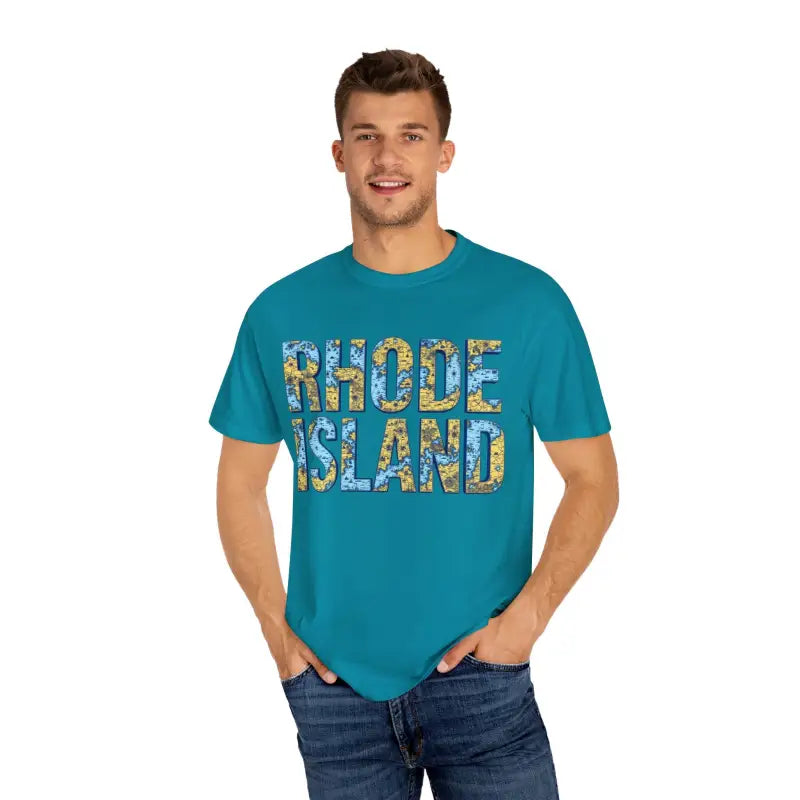 Ocean State Styles Rhode Island Garment Dyed Tee Coastal