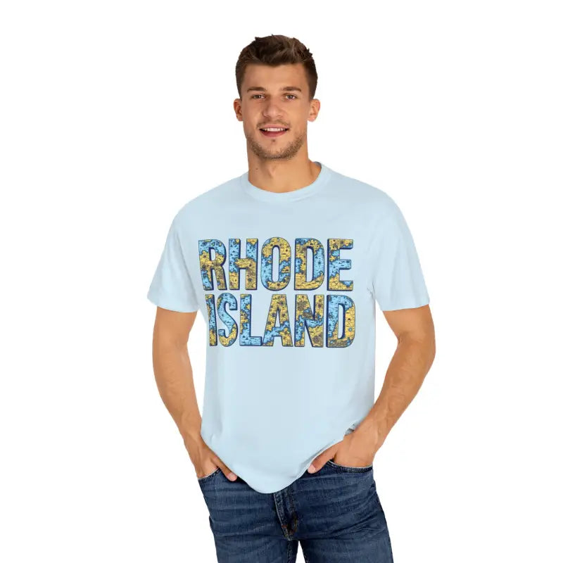 Ocean State Styles Rhode Island Garment Dyed Tee Coastal