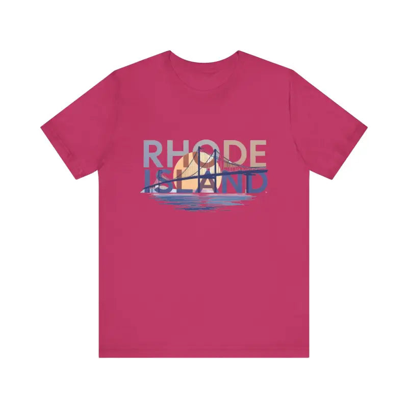 Ocean State Styles Rhode Island Graphic Jersey Tee Casual