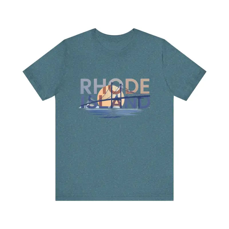 Ocean State Styles Rhode Island Graphic Jersey Tee Casual