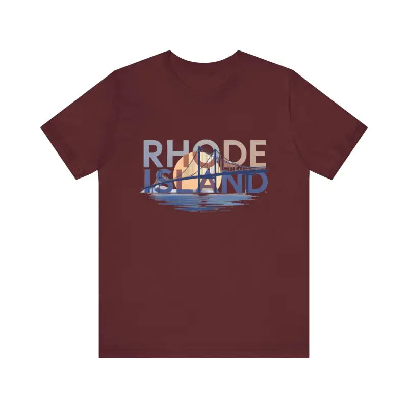Ocean State Styles Rhode Island Graphic Jersey Tee Casual