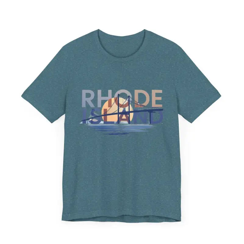 Ocean State Styles Rhode Island Graphic Jersey Tee Casual