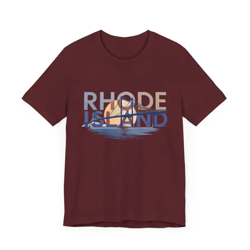Ocean State Styles Rhode Island Graphic Jersey Tee Casual