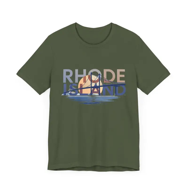 Ocean State Styles Rhode Island Graphic Jersey Tee Casual