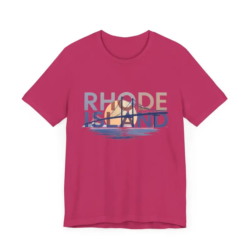 Ocean State Styles Rhode Island Graphic Jersey Tee Casual