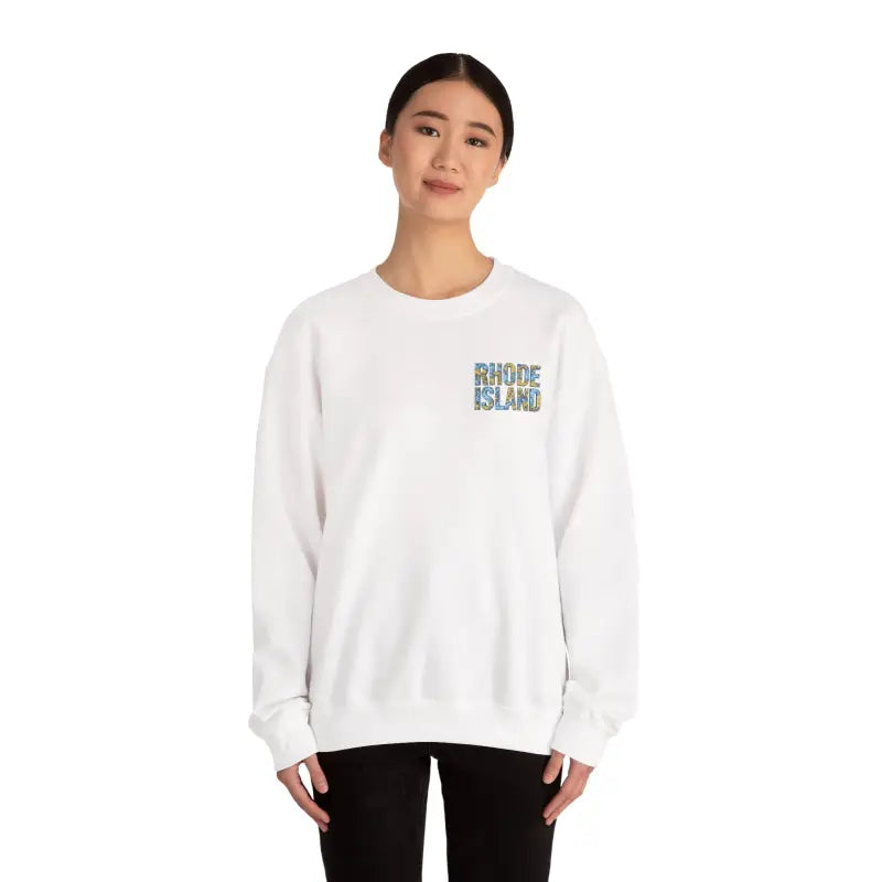 Ocean State Styles Sweatshirt Rhode Island Nautical Map