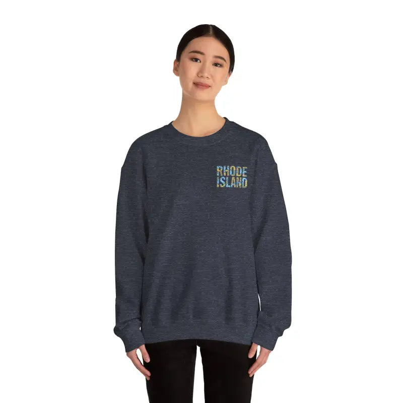 Ocean State Styles Sweatshirt Rhode Island Nautical Map