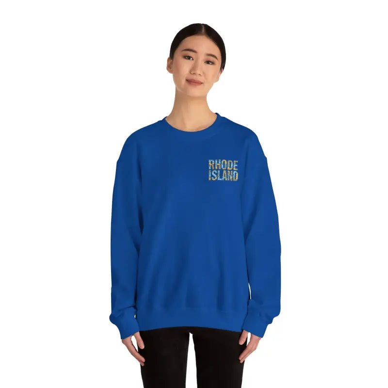 Ocean State Styles Sweatshirt Rhode Island Nautical Map