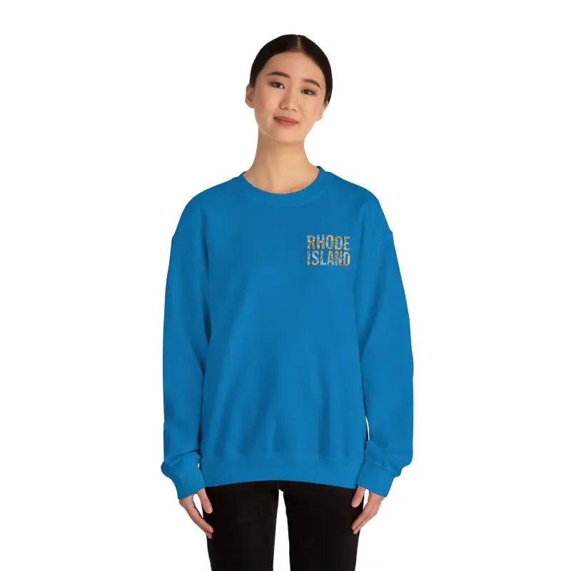 Ocean State Styles Sweatshirt Rhode Island Nautical Map