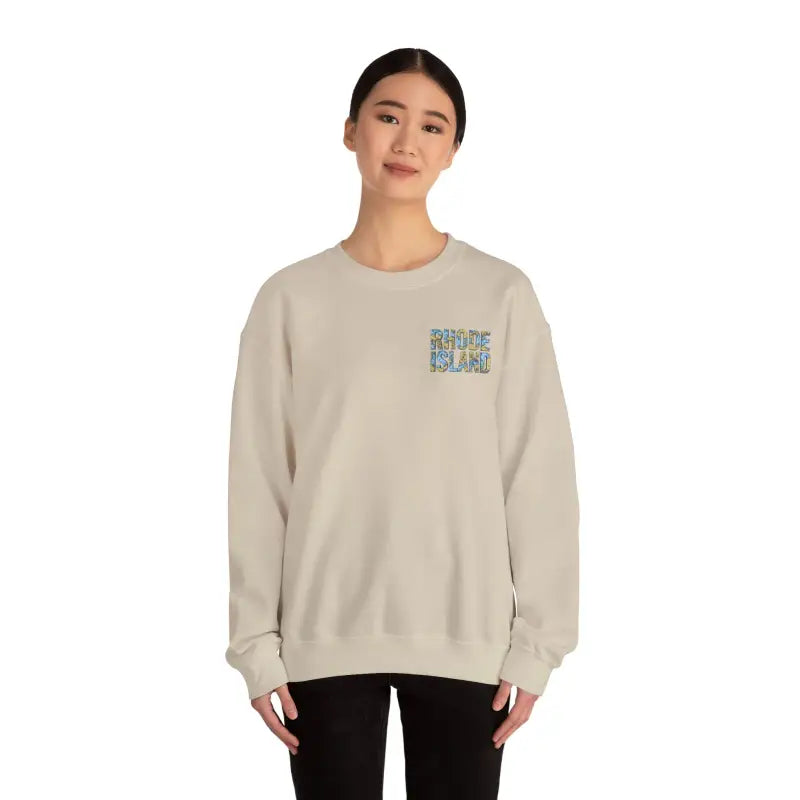 Ocean State Styles Sweatshirt Rhode Island Nautical Map