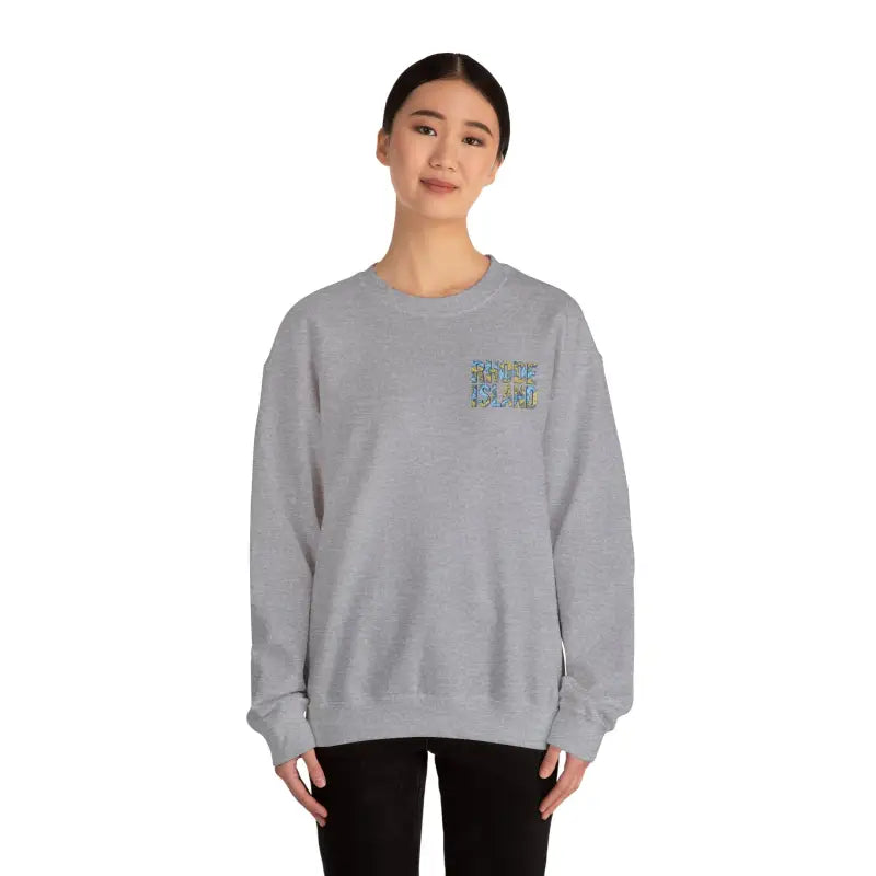 Ocean State Styles Sweatshirt Rhode Island Nautical Map